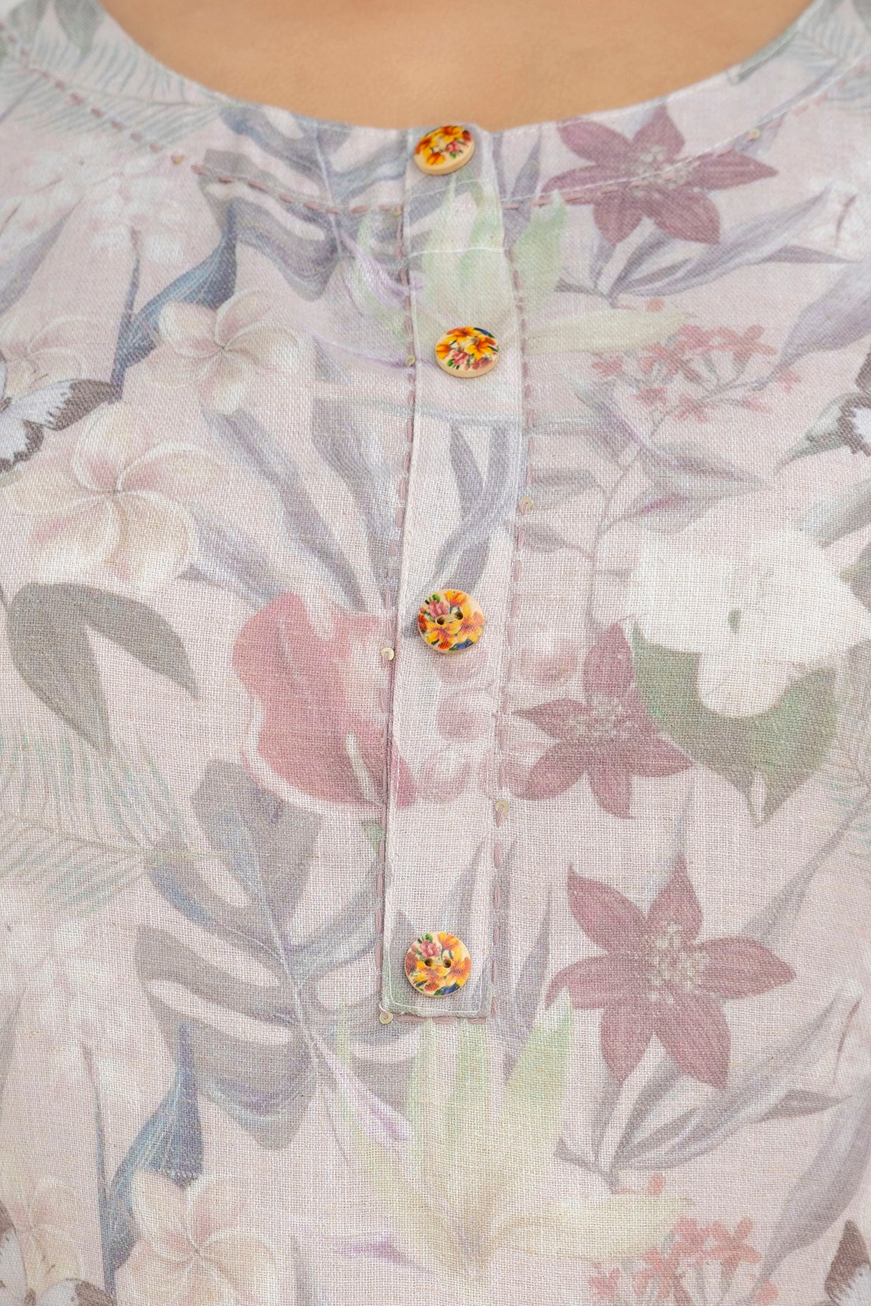 Graceful Plus Size Floral Kurti