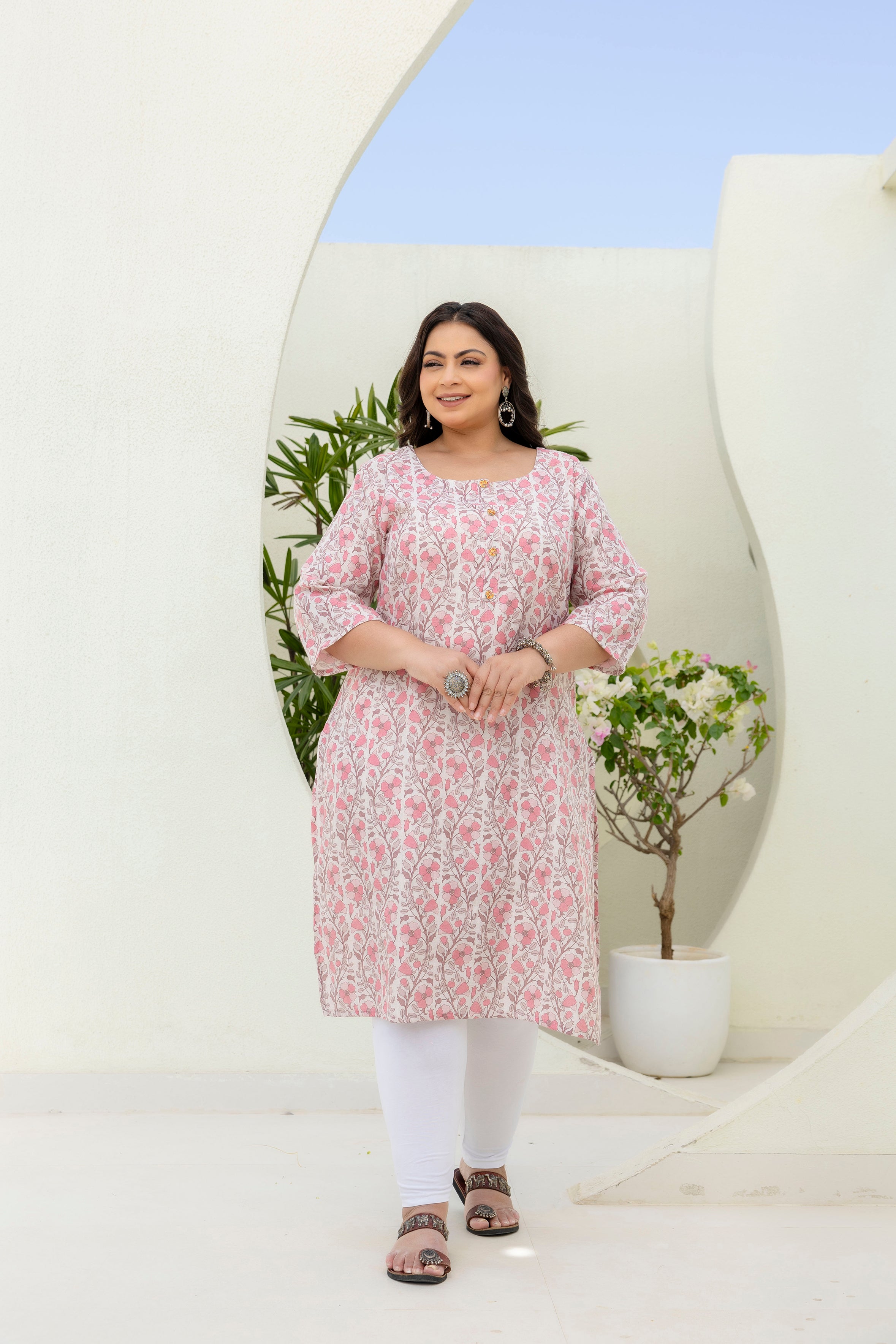 Spring Aura Floral Kurti