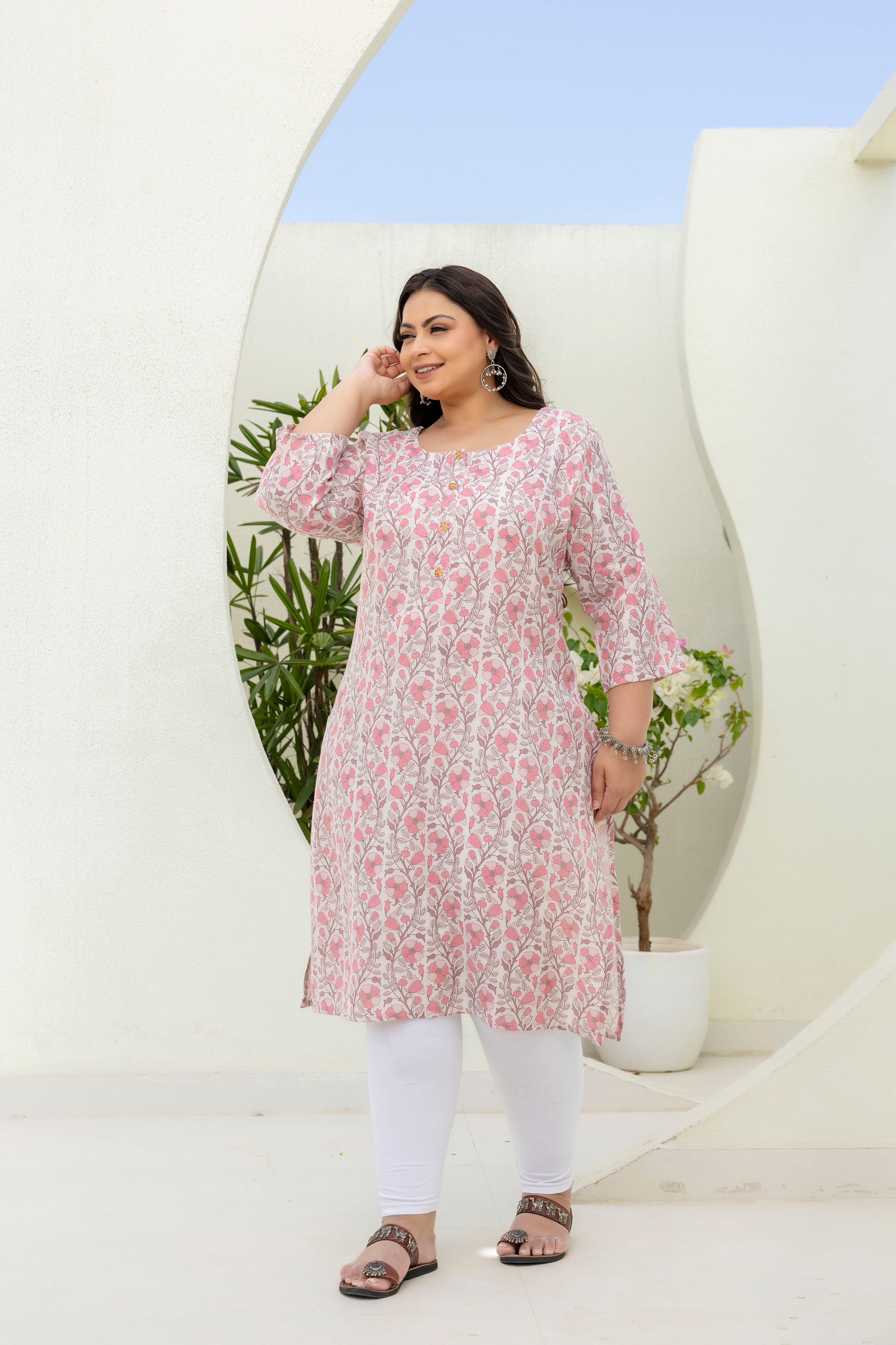 Spring Aura Floral Kurti