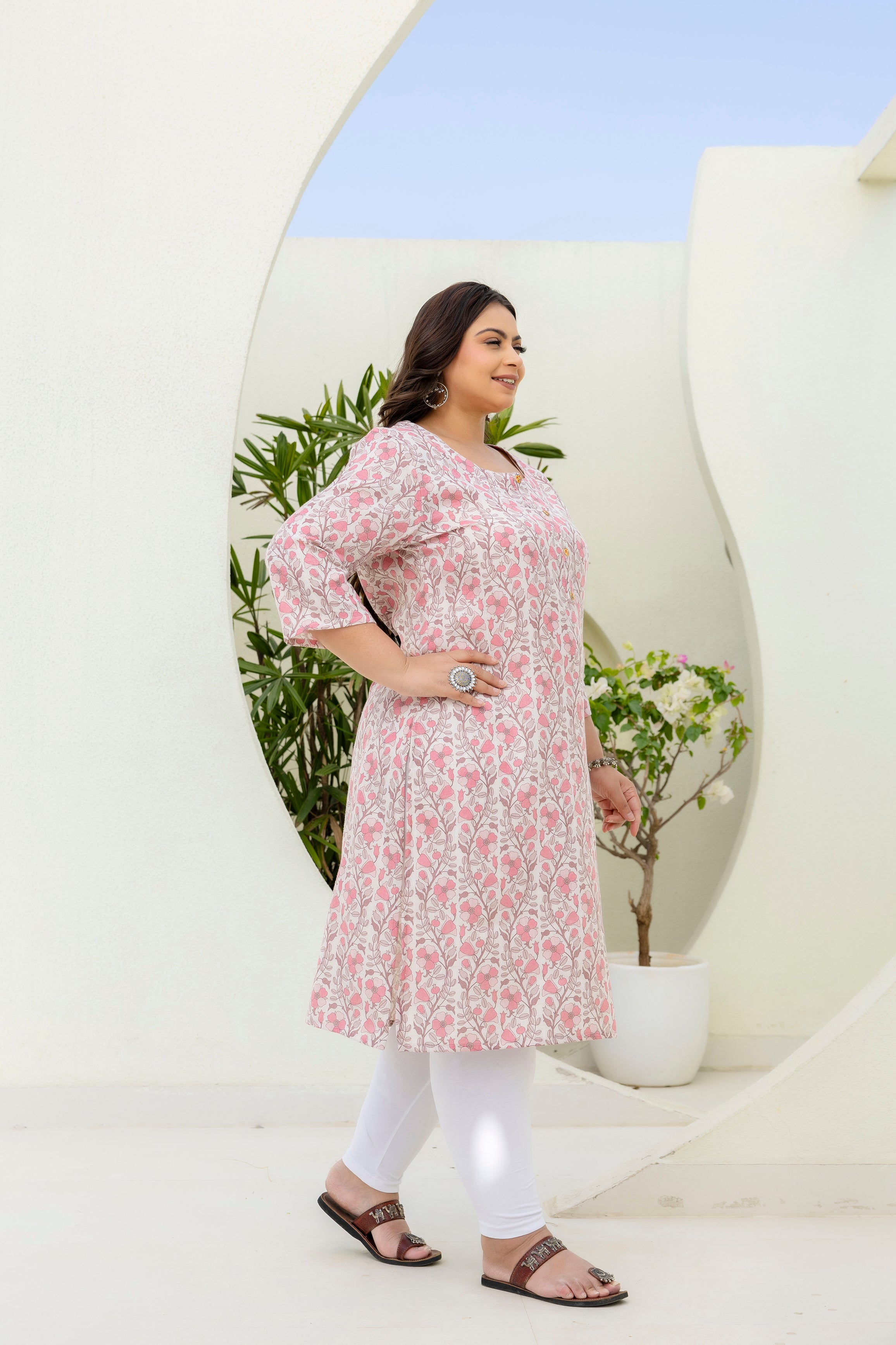 Spring Aura Floral Kurti