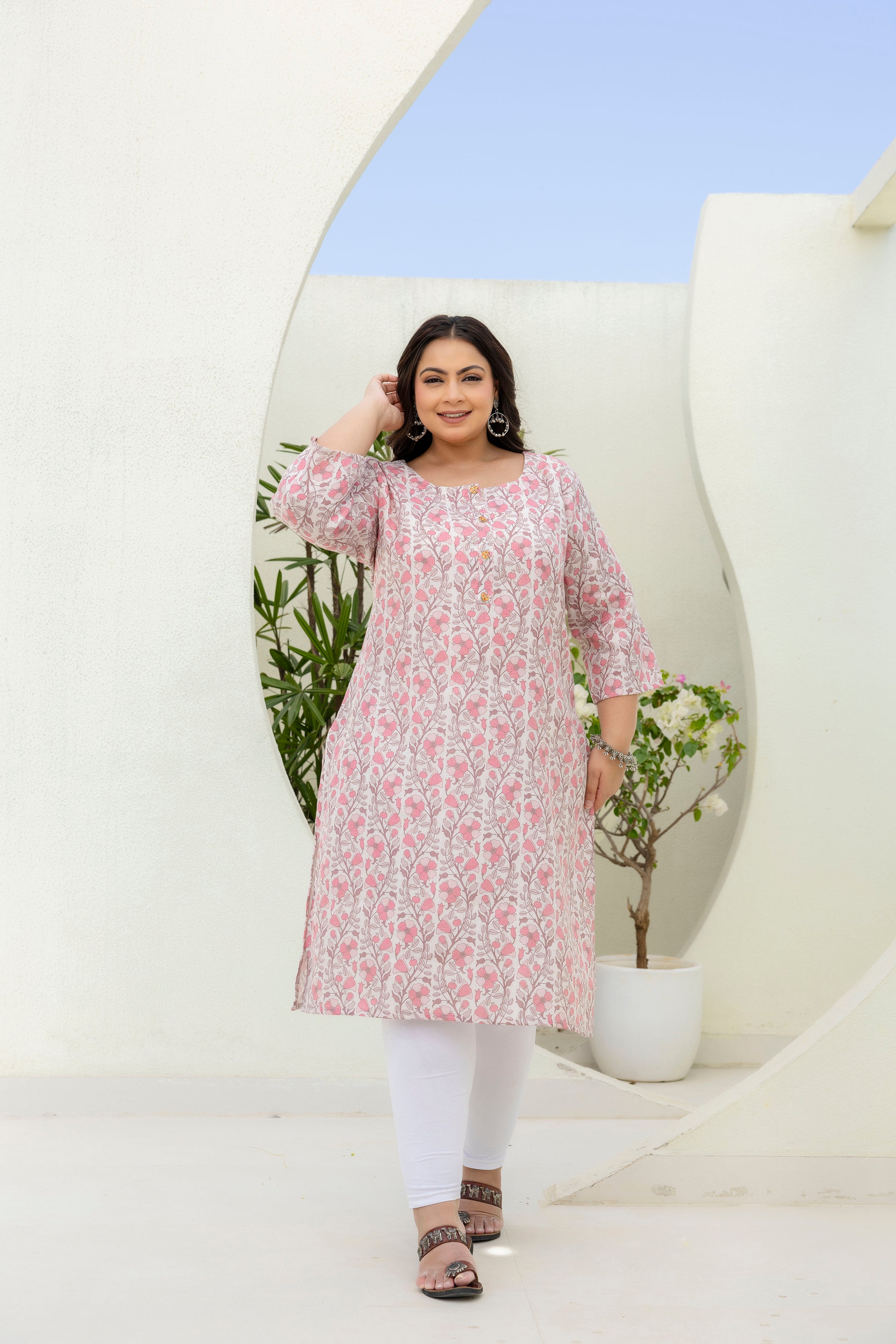 Spring Aura Floral Kurti
