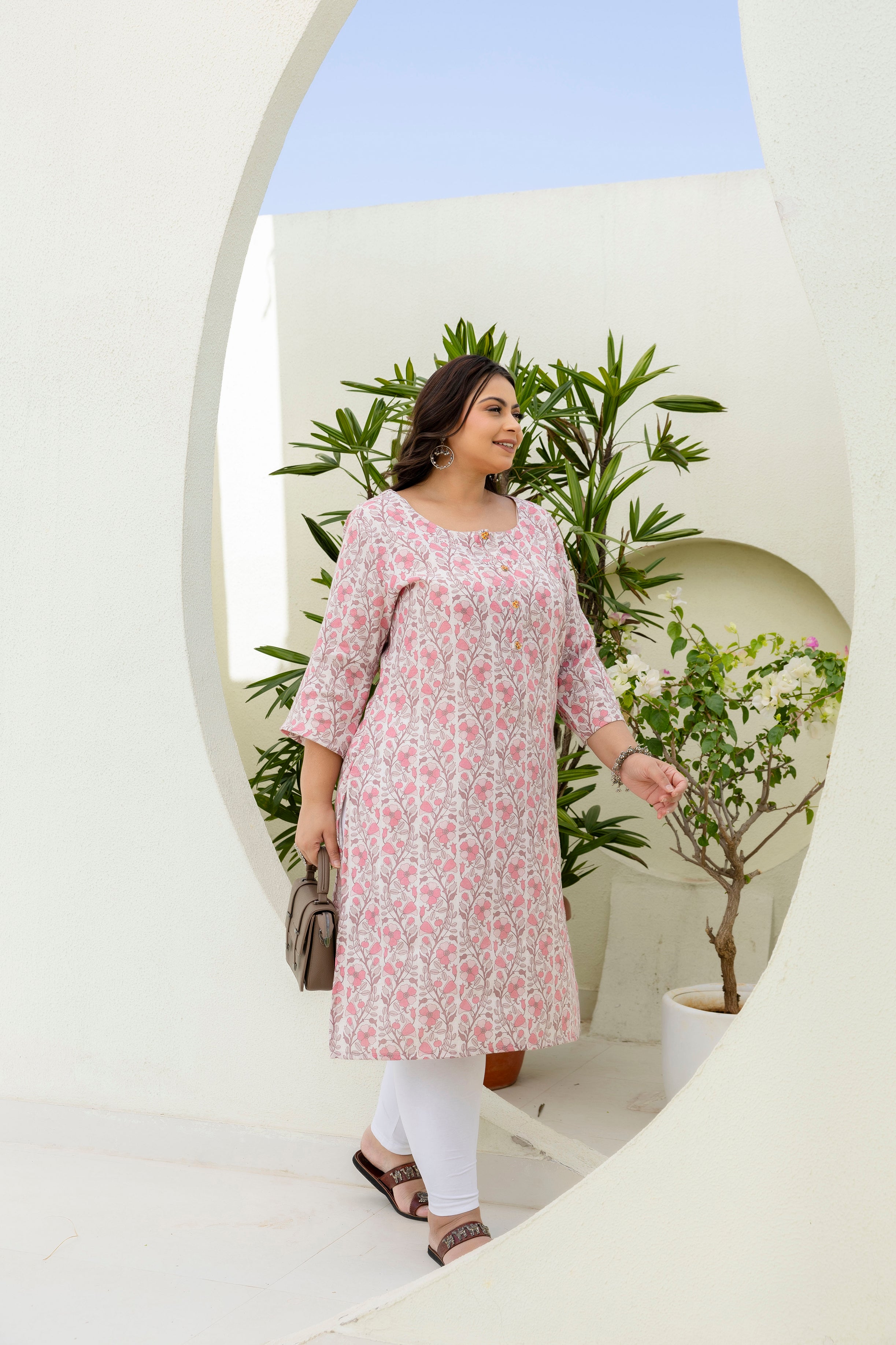 Spring Aura Floral Kurti