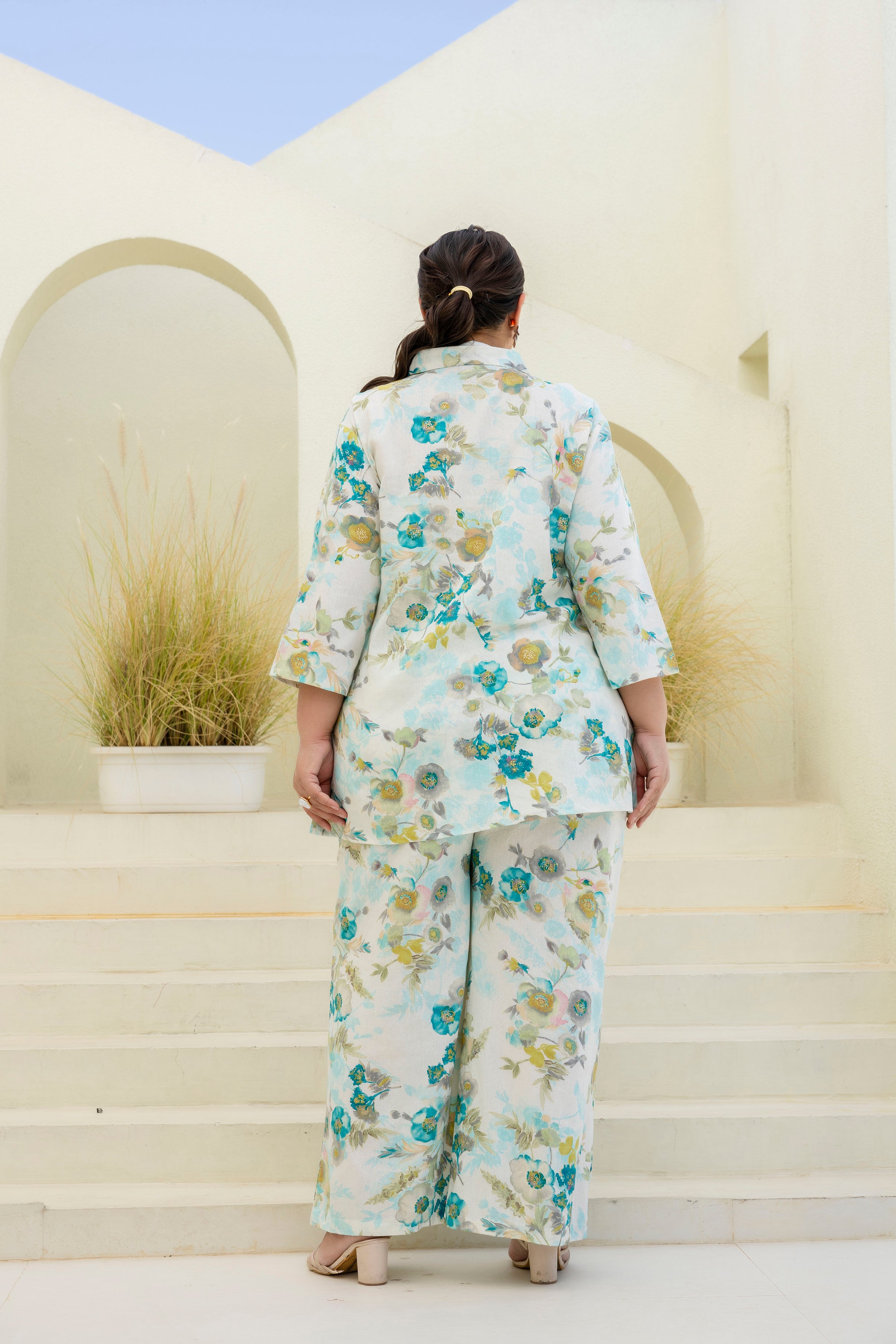 Aqua Meadow Coord Set