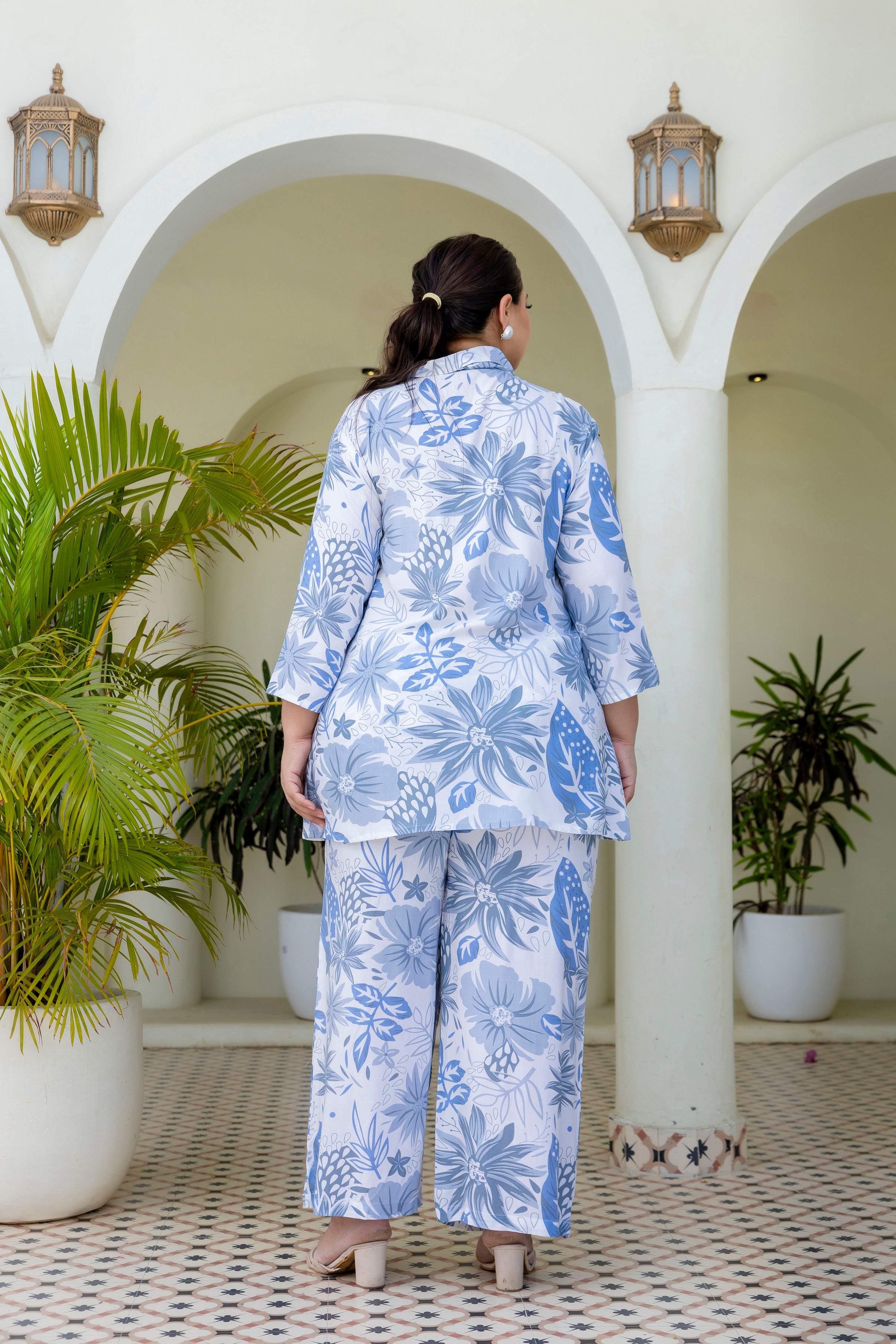 Powder Blue Botanical Set