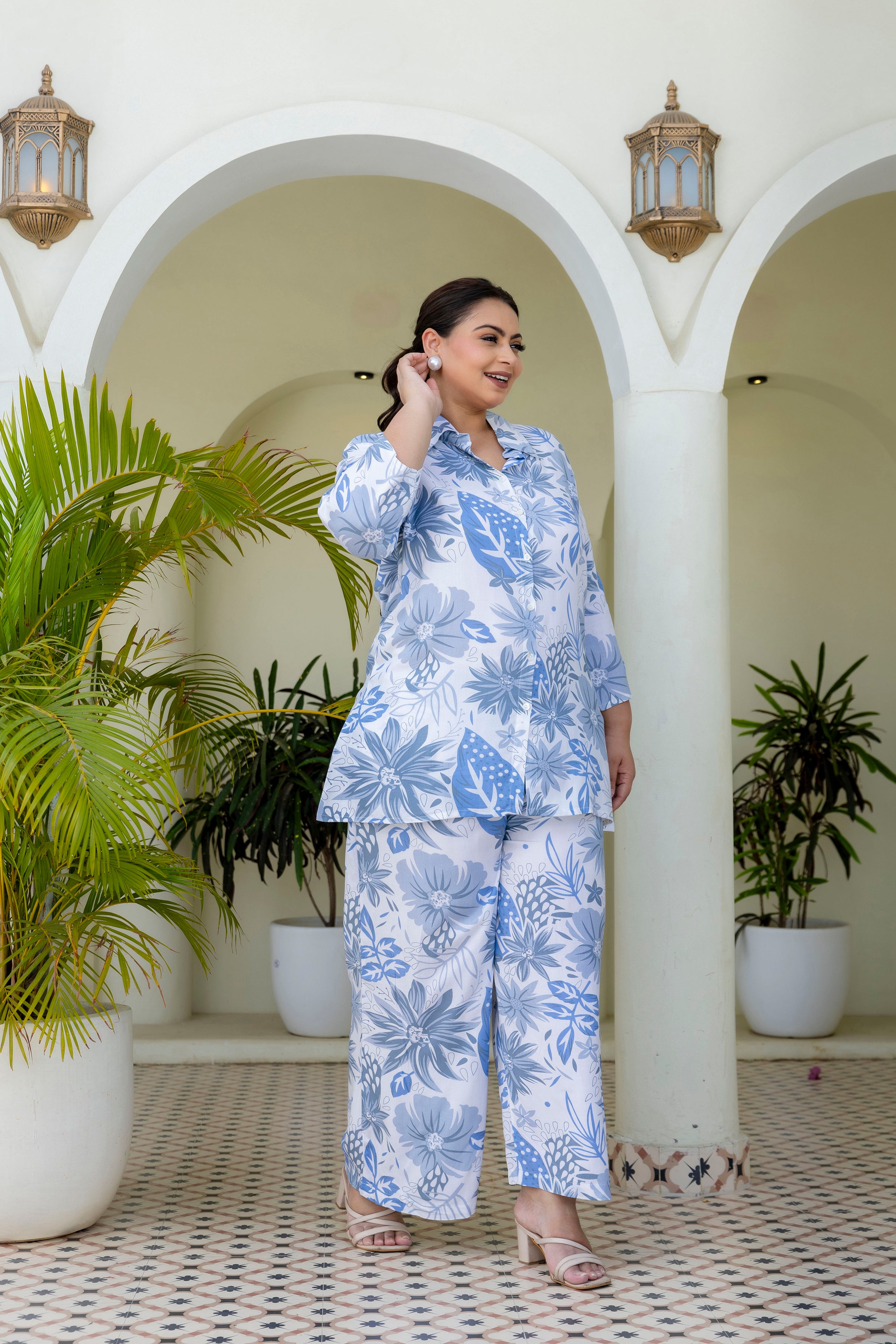 Powder Blue Botanical Set