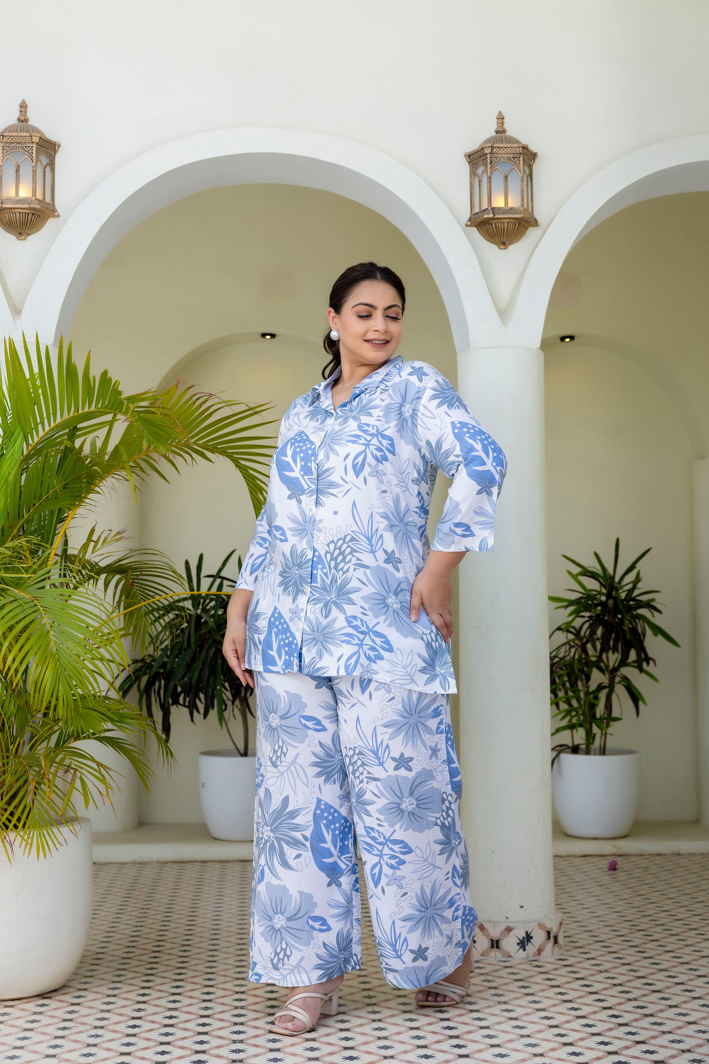 Powder Blue Botanical Set