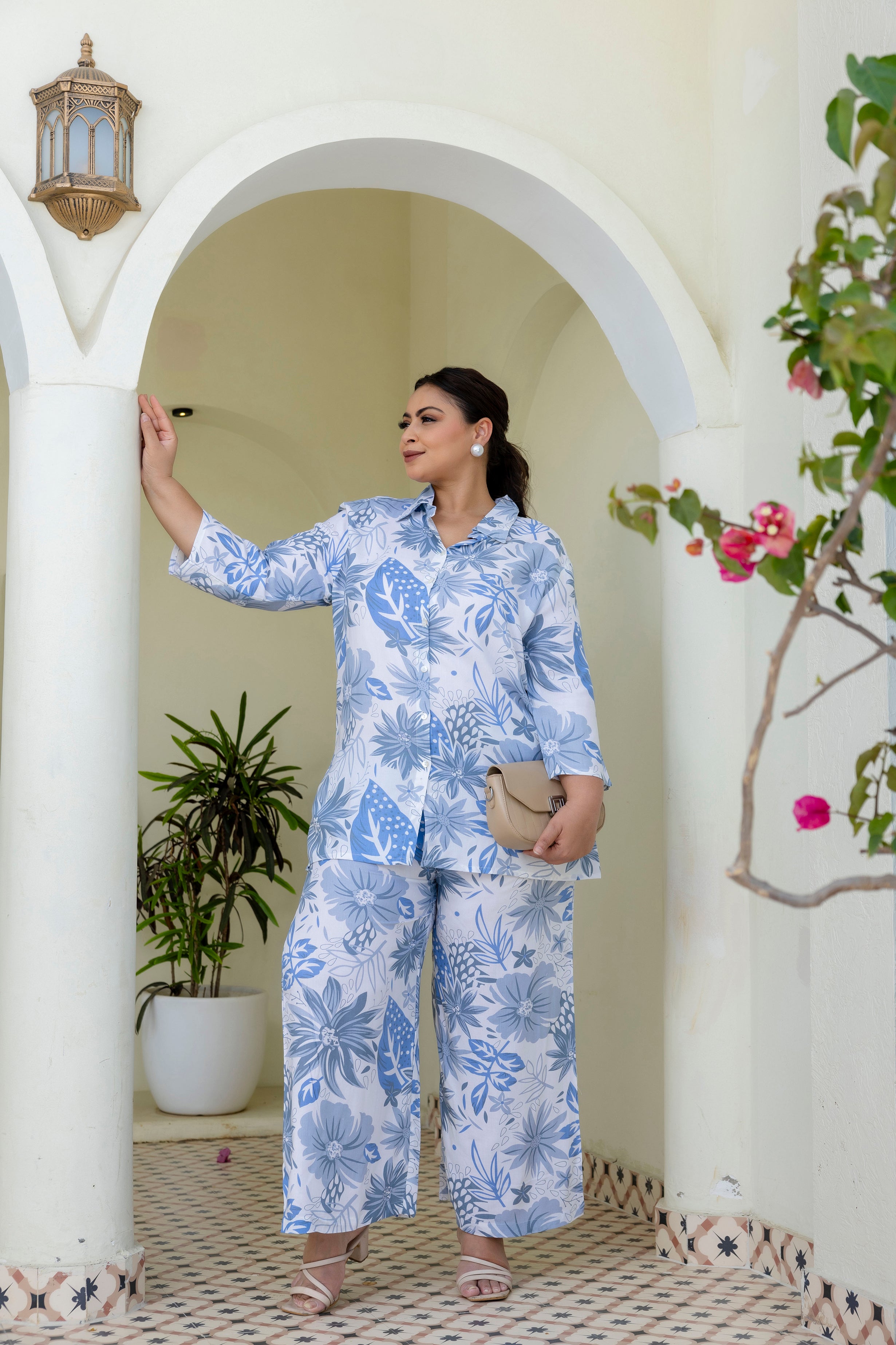 Powder Blue Botanical Set