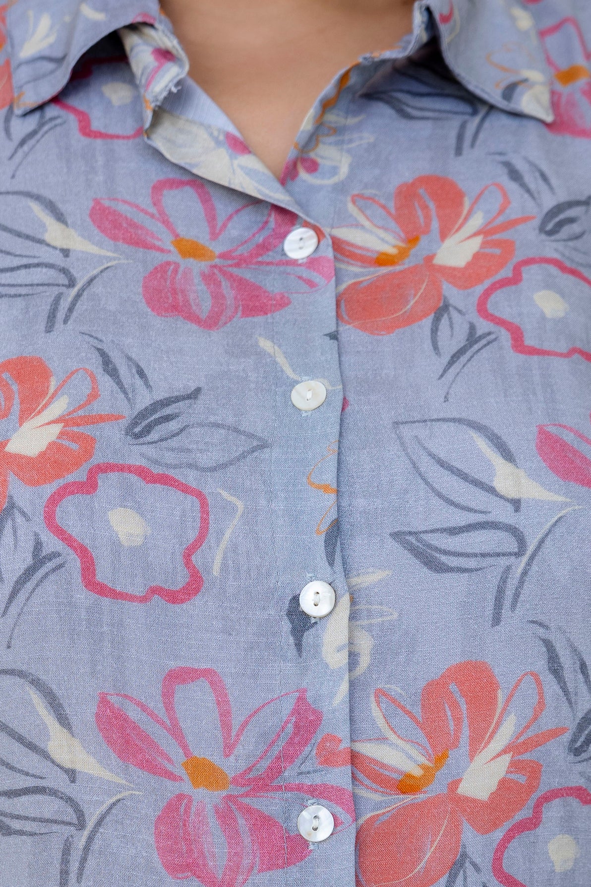 Grey Bloom Relaxed Set