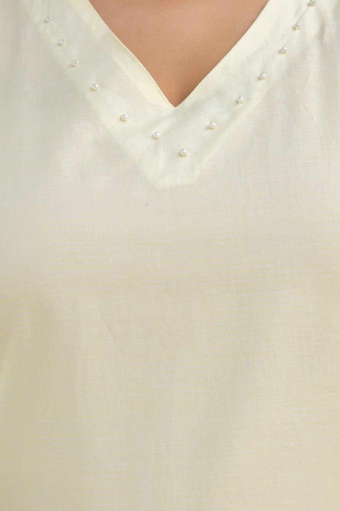 Cream Floral Kurta Palazzo Set