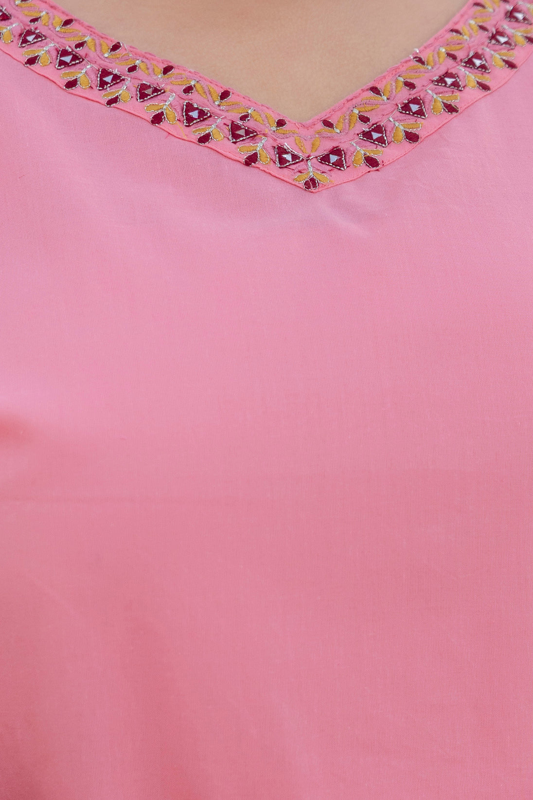 Baby Pink Blossom Kurta Set