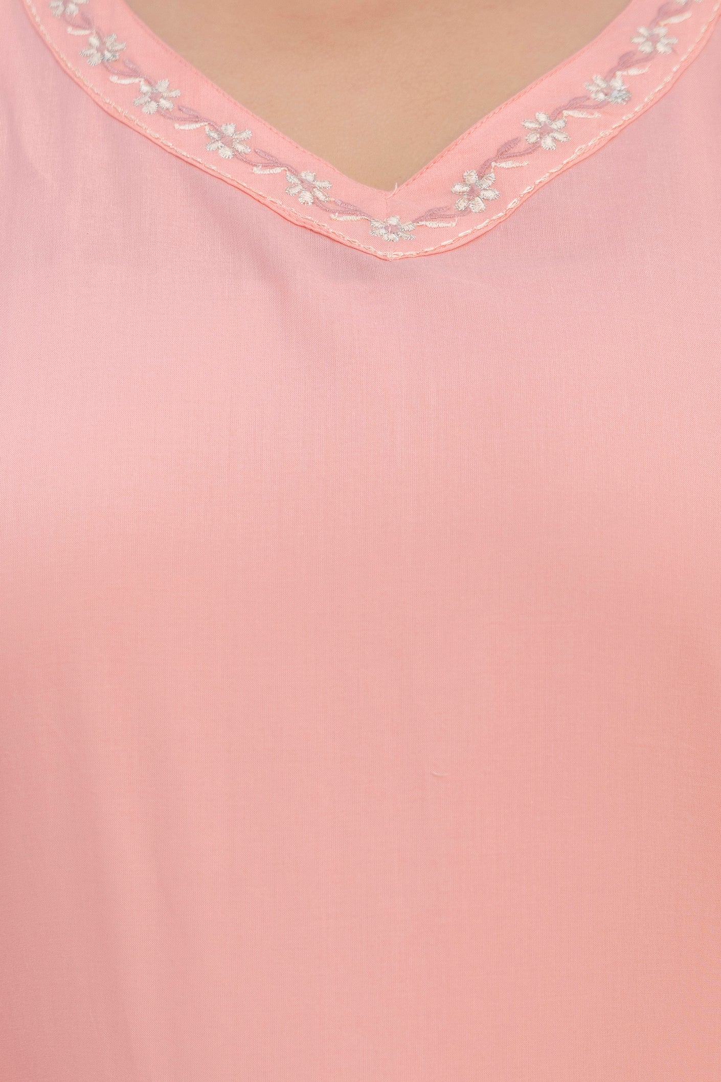 Dusty Pink Blossom Kurta Set