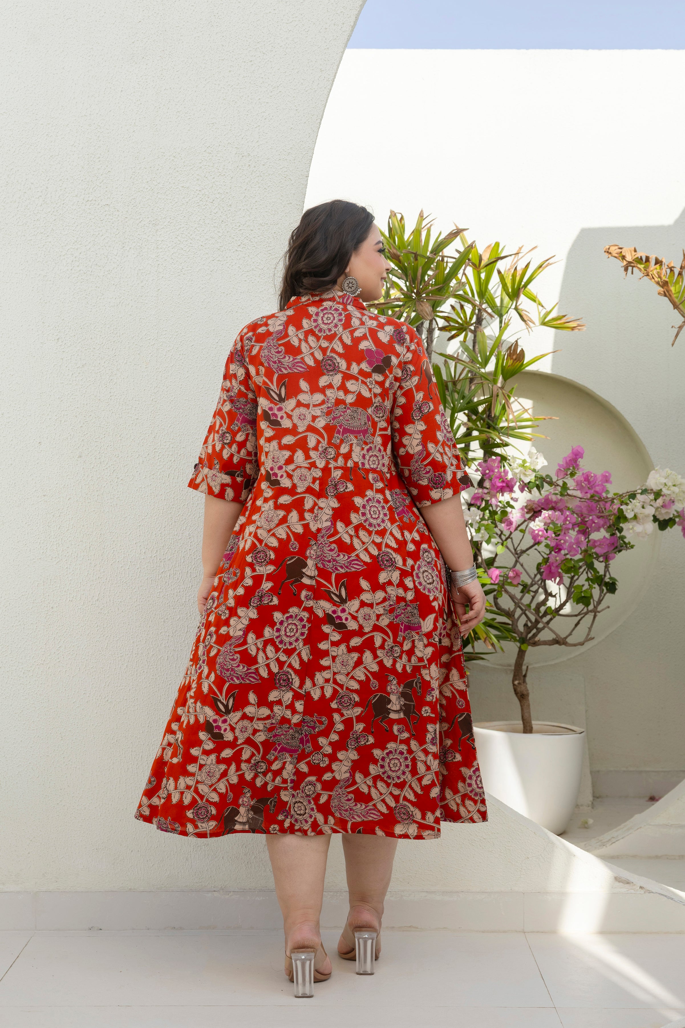 Crimson Heritage Shirt Dress