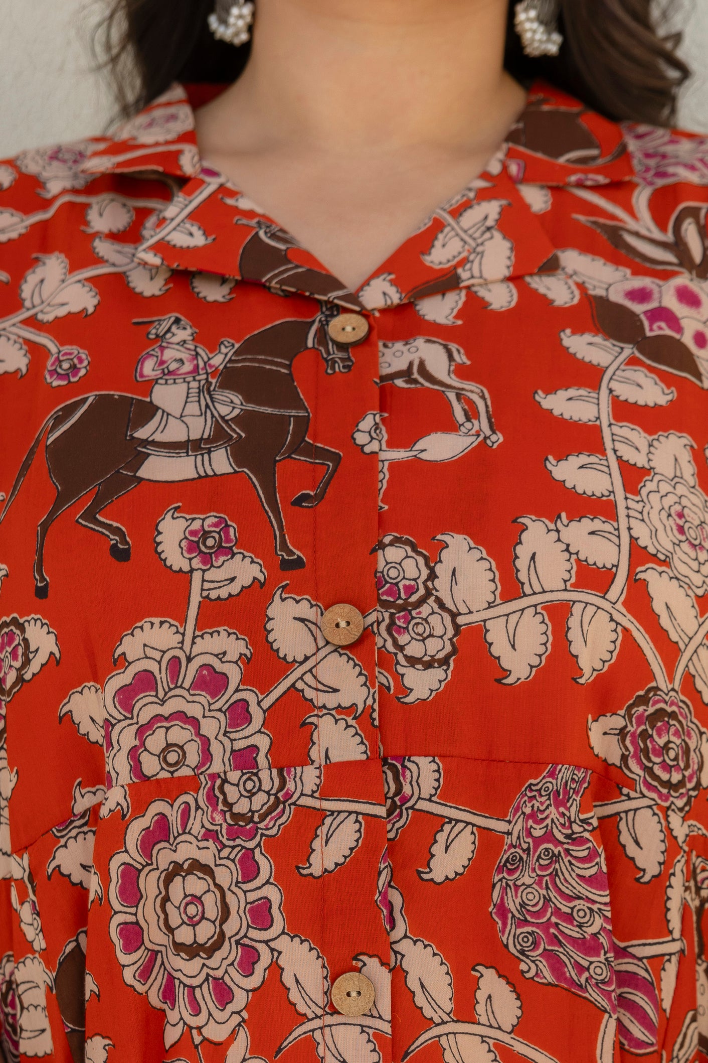 Crimson Heritage Shirt Dress