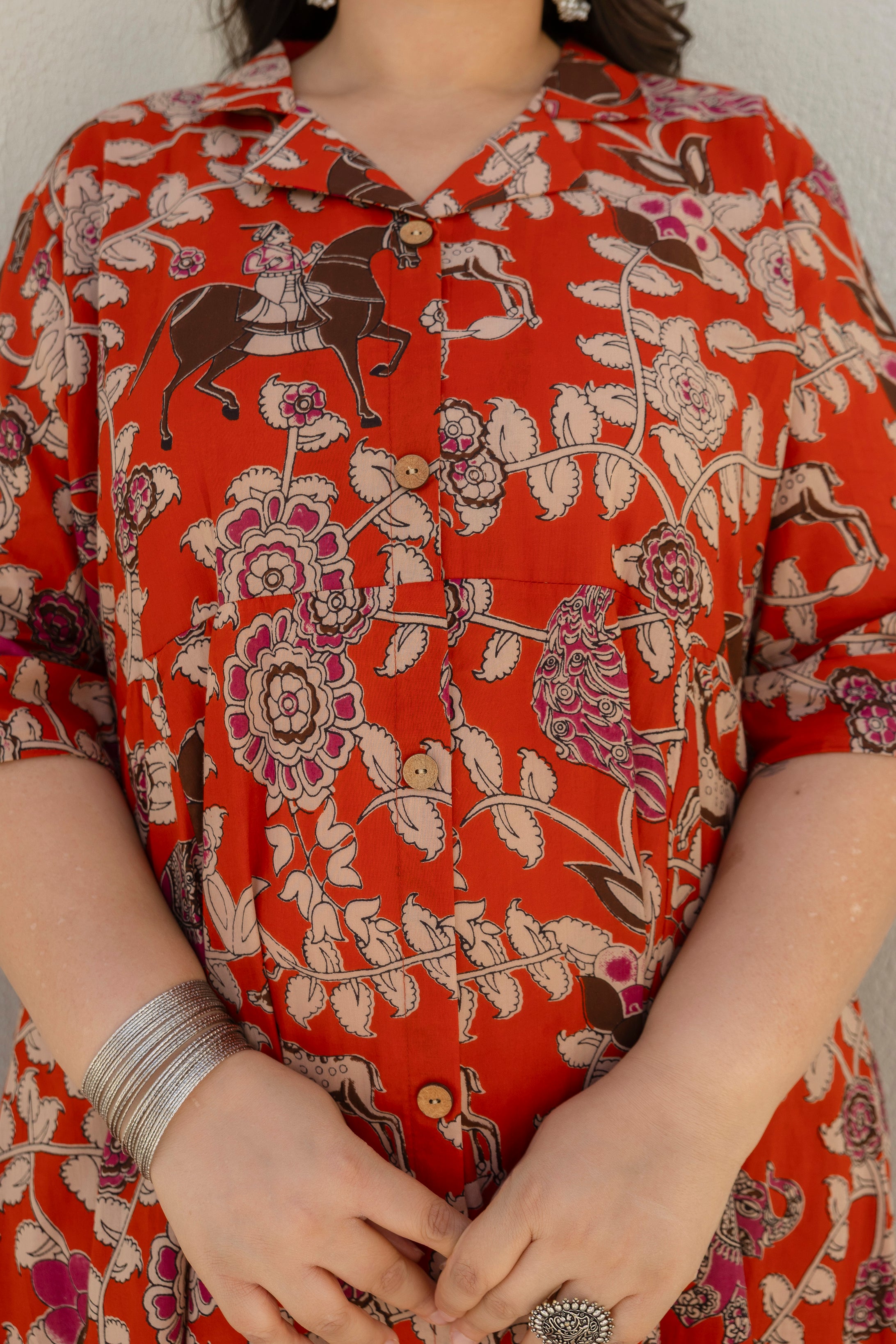 Crimson Heritage Shirt Dress