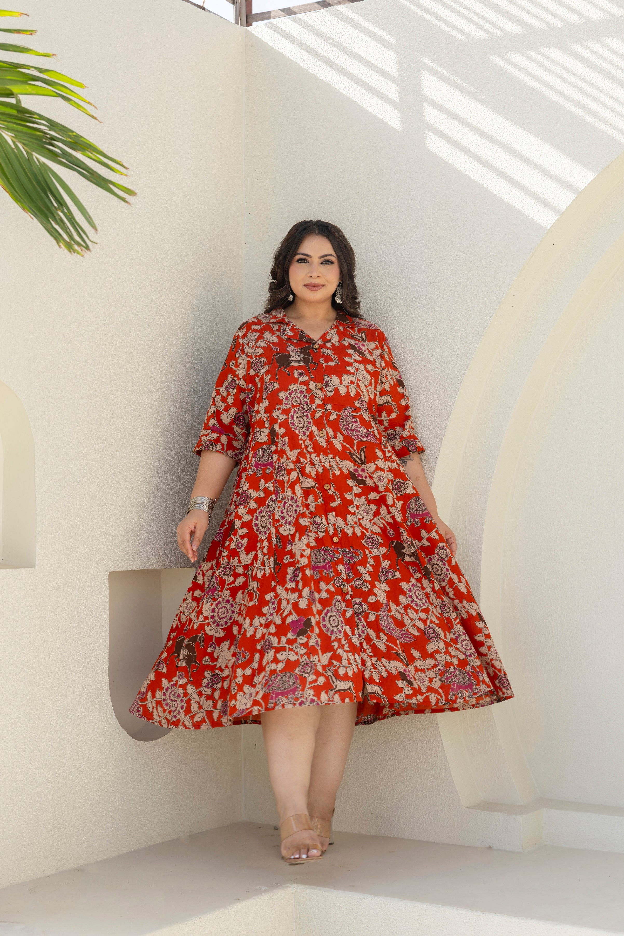 Crimson Heritage Shirt Dress
