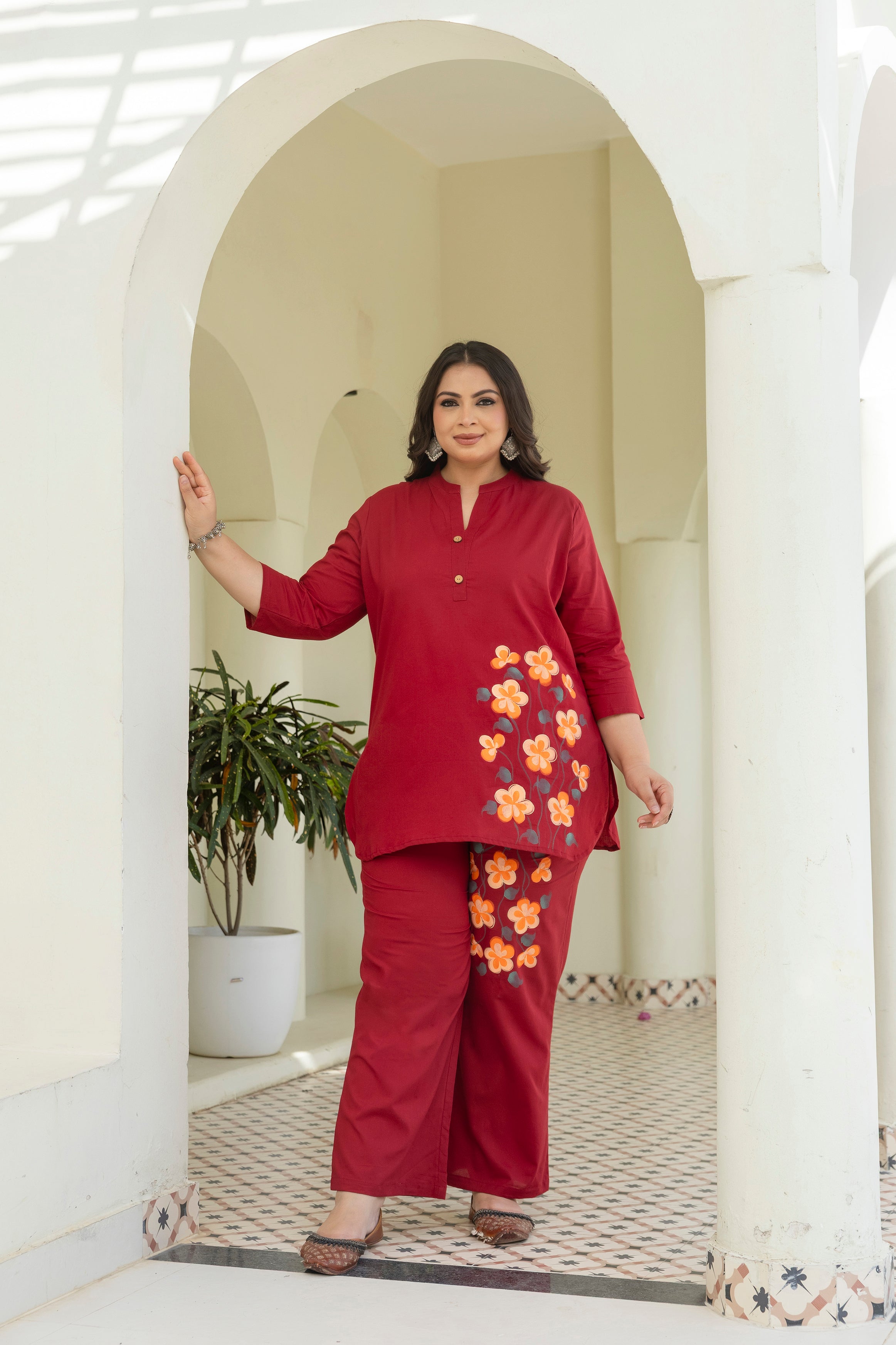 Ruby Blossom Co-ord Set