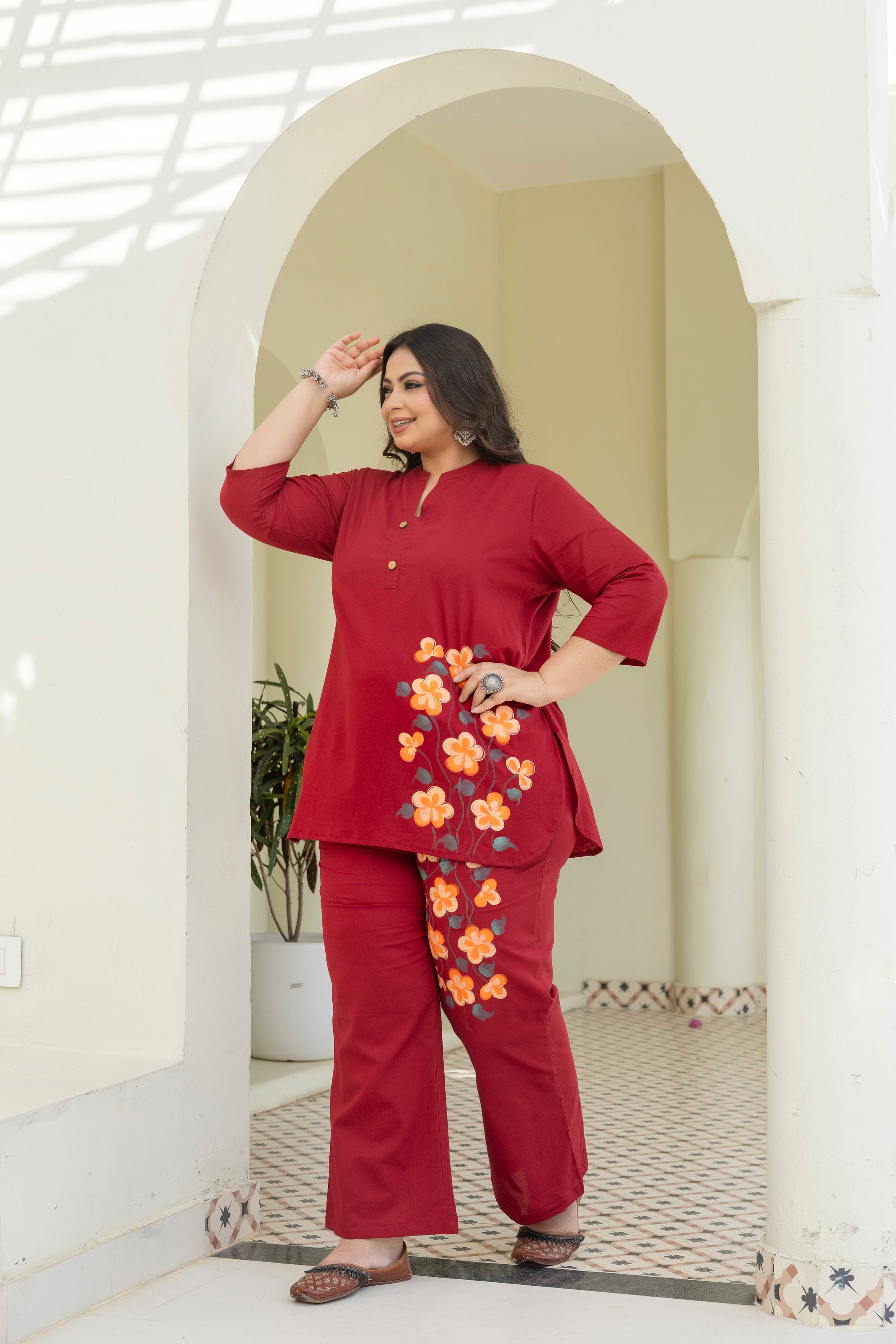 Ruby Blossom Co-ord Set