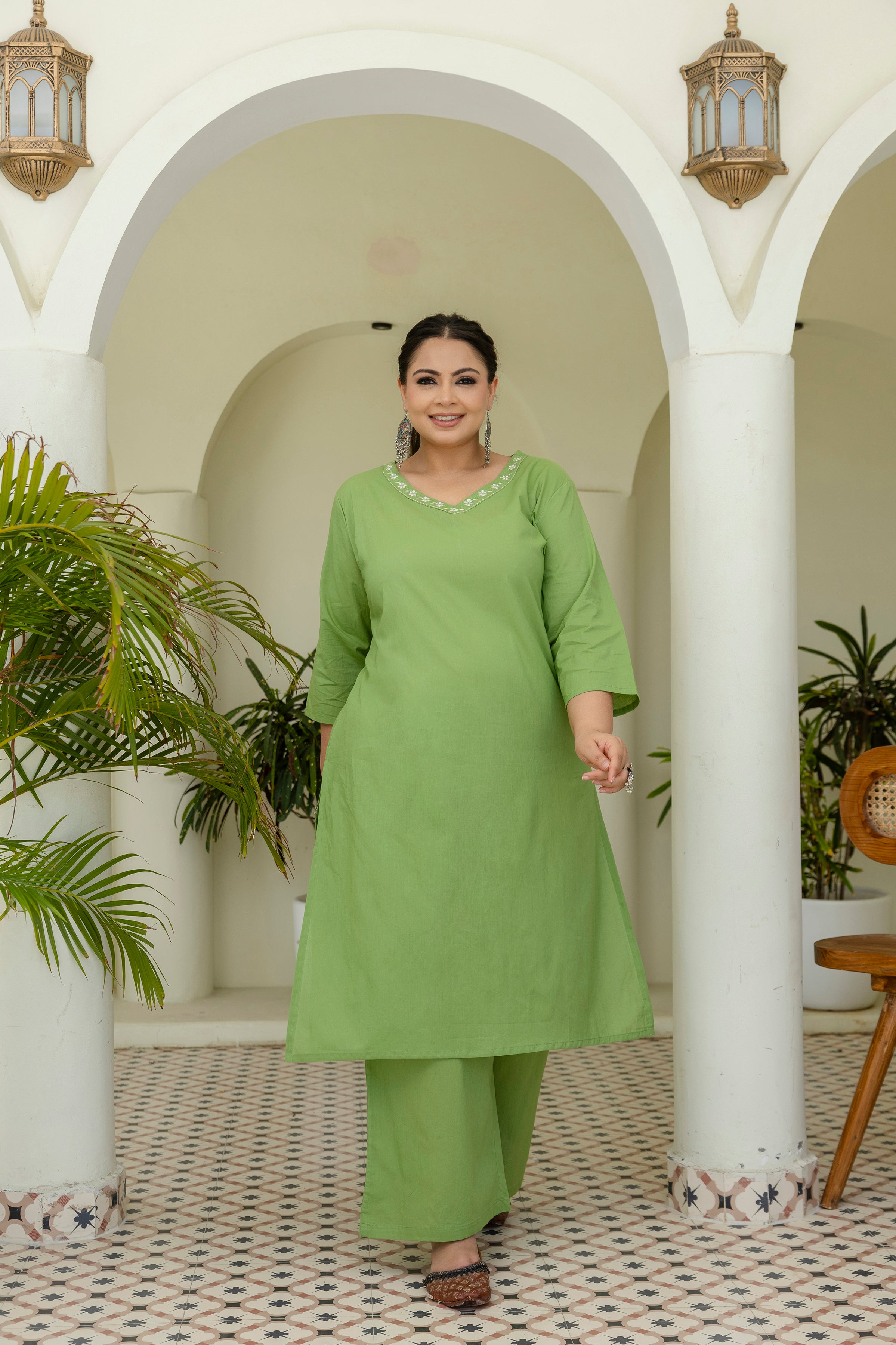 Mint Grace Kurta Set