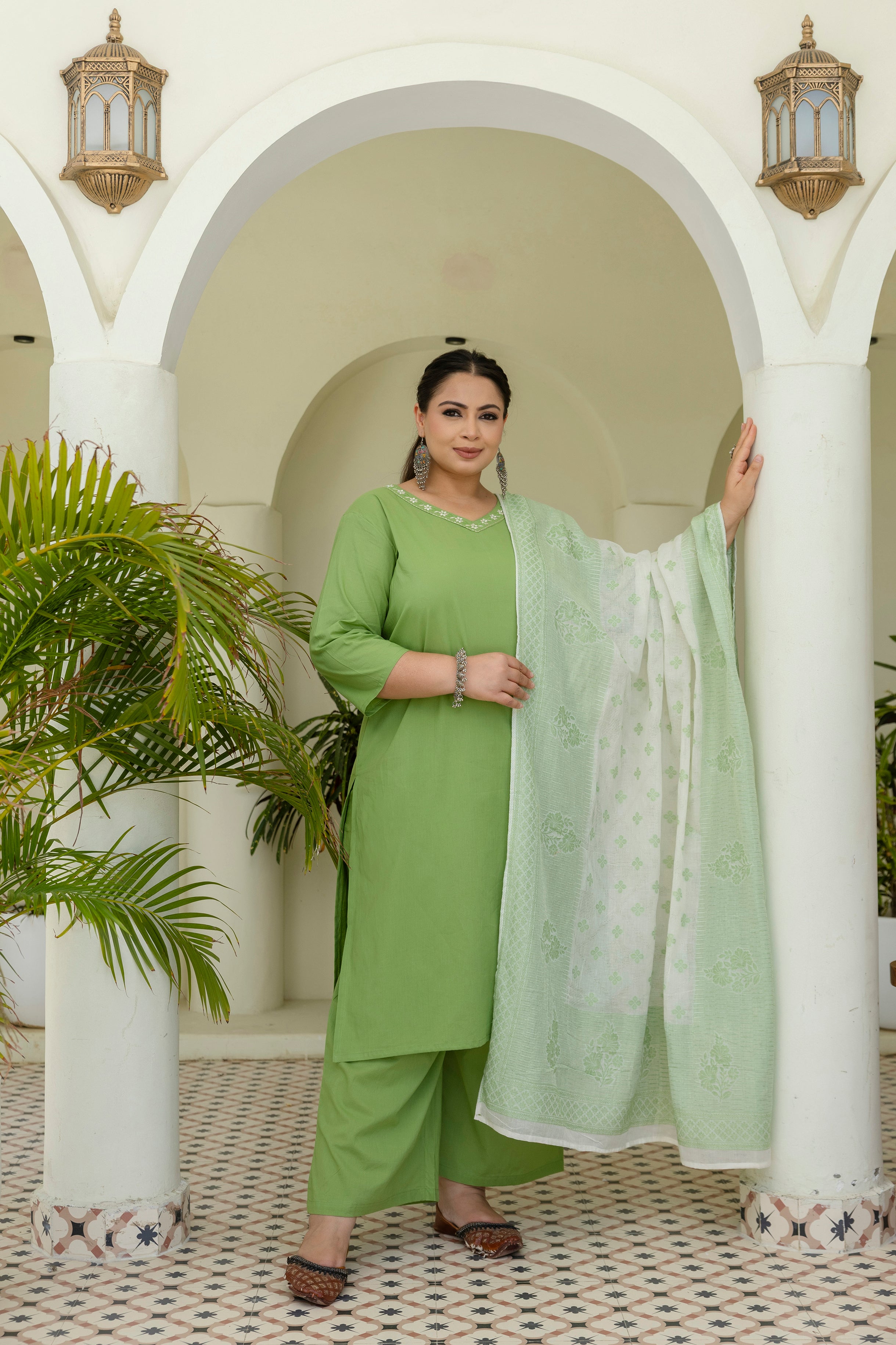 Mint Grace Kurta Set