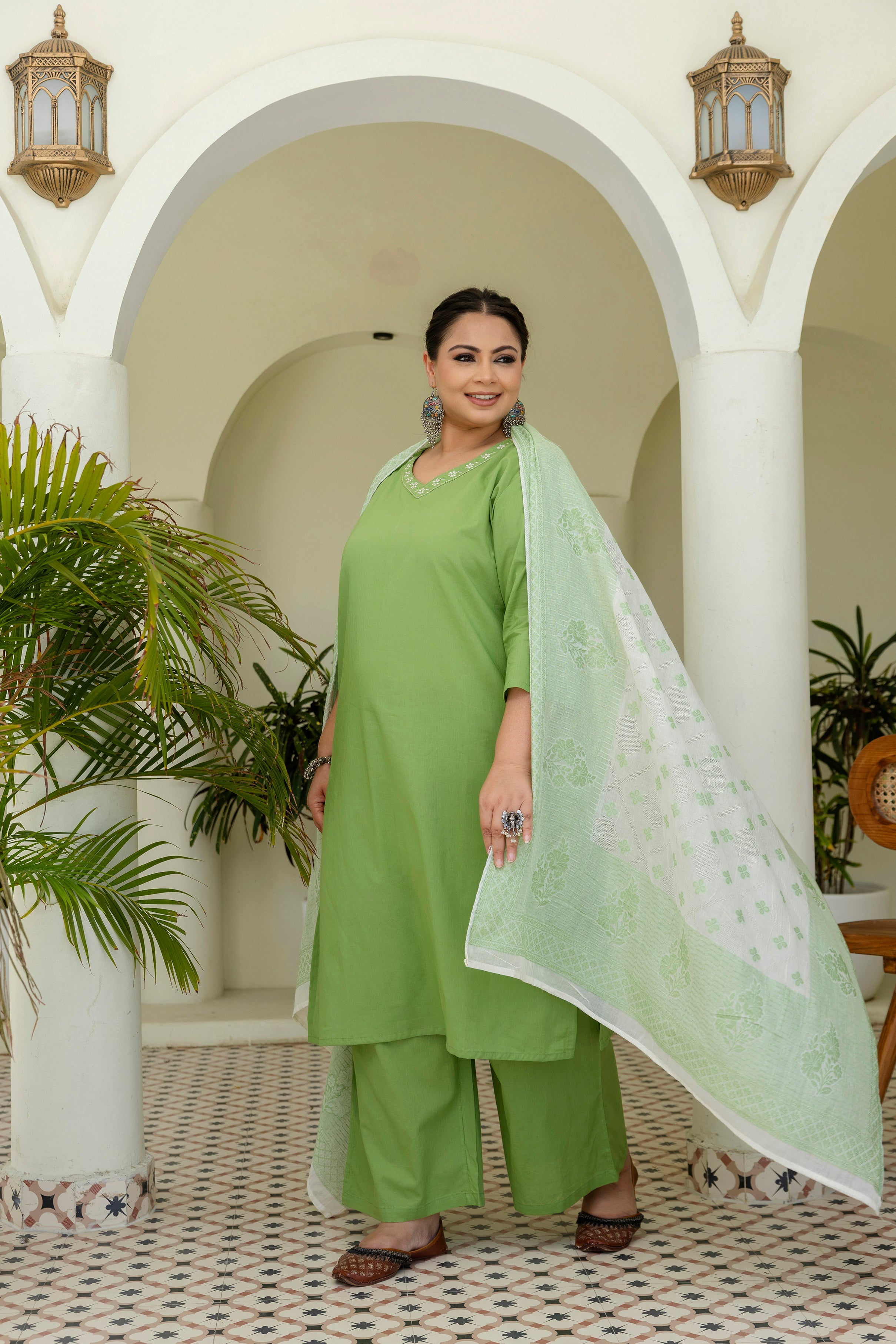 Mint Grace Kurta Set