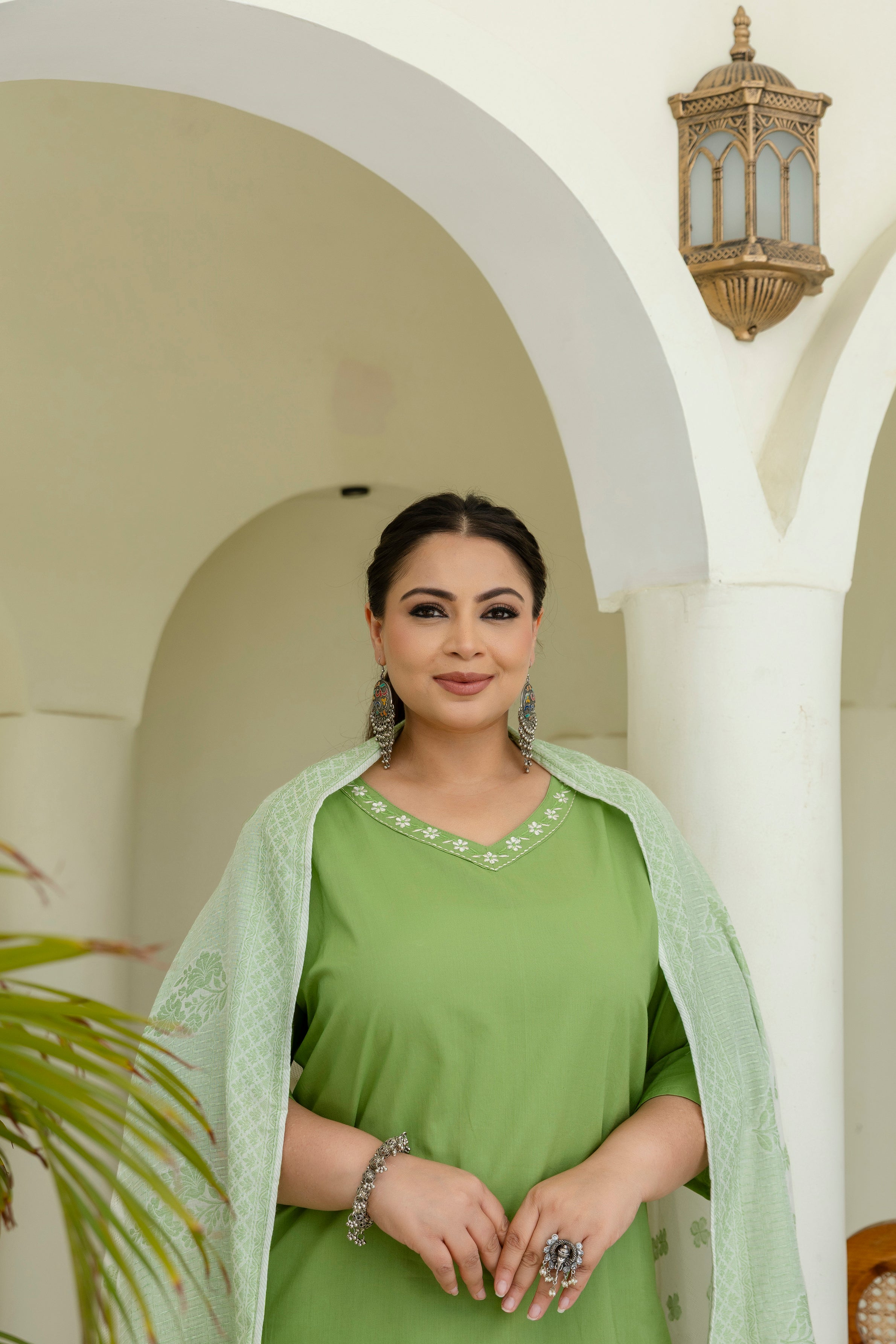 Mint Grace Kurta Set