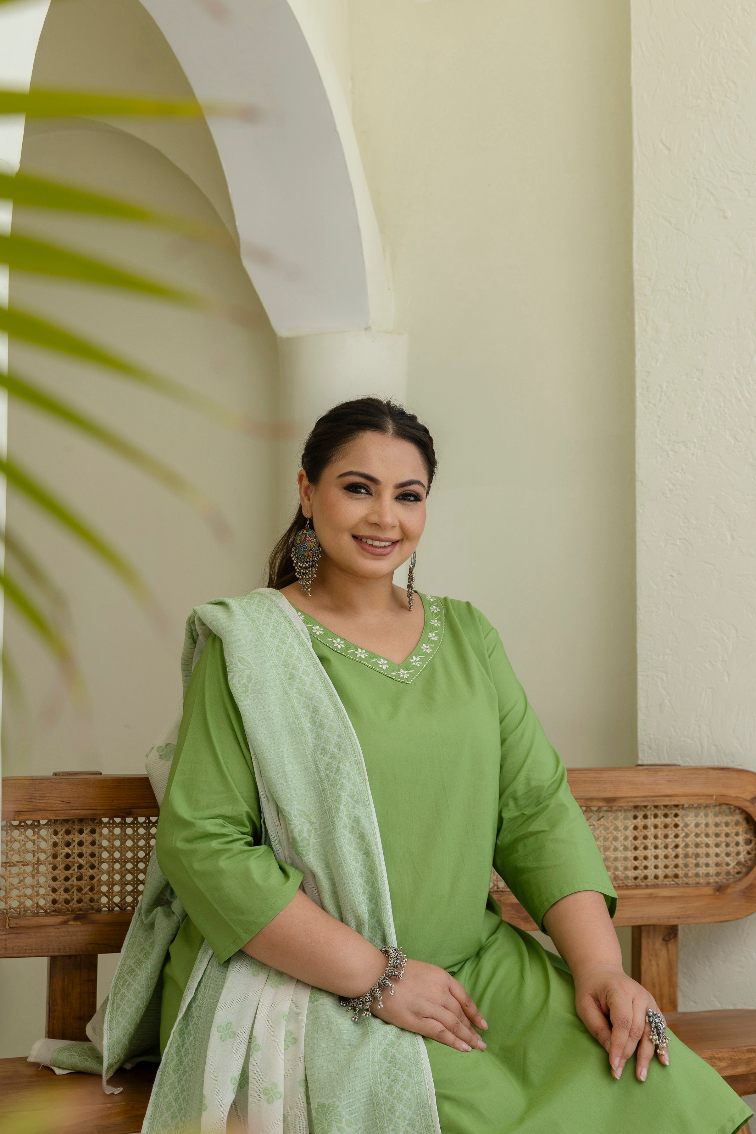 Mint Grace Kurta Set